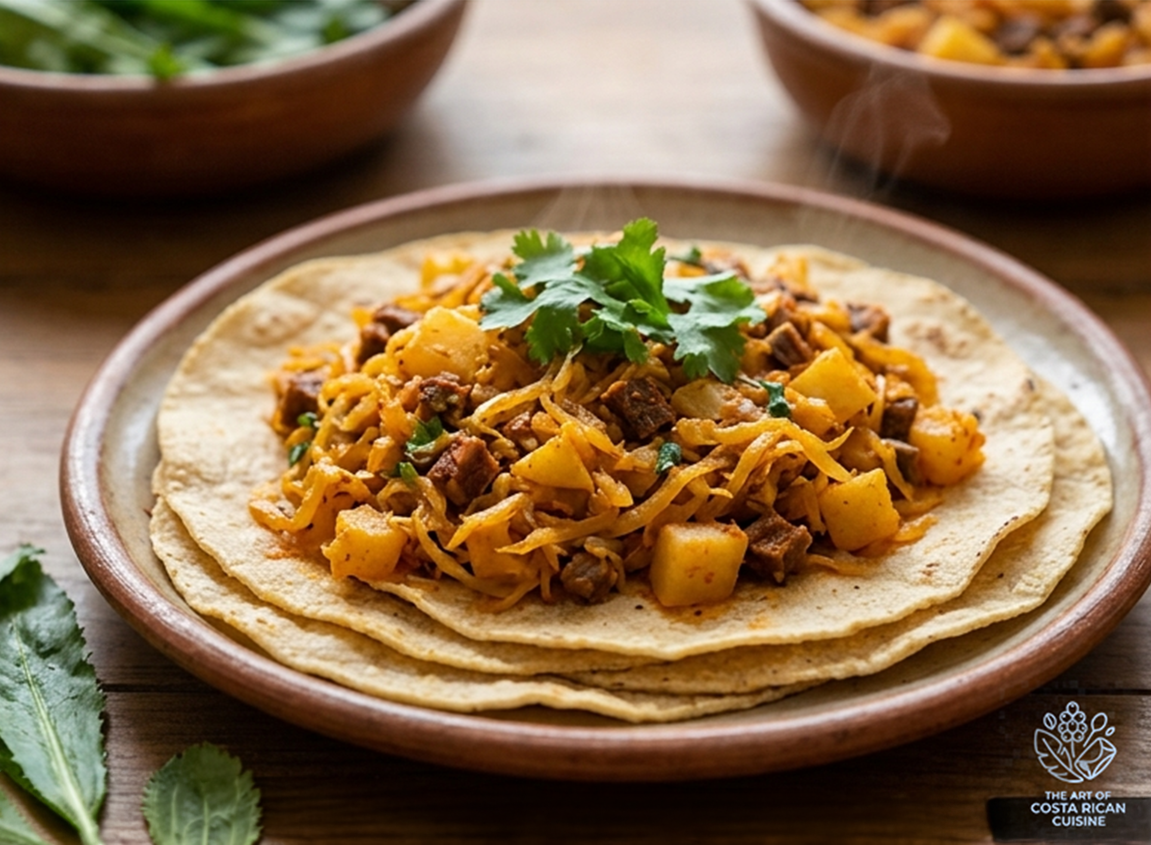 Picadillo de Papaya Verde (Costa Rican Savory Green Papaya Hash for Tortillas)