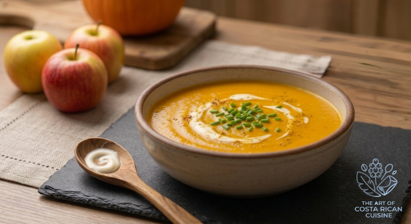 Crema de ayote sazón (Costa Rican Seasoned Squash Cream Soup)