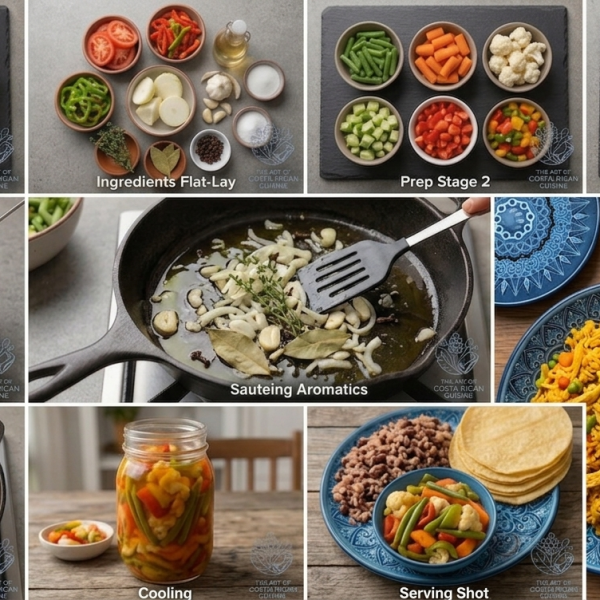 Escabeche Janet (Costa Rican Pickled Vegetable&nbsp;Medley)