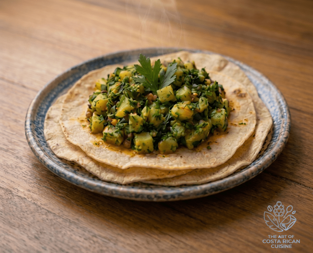 Picadillo de Chicasquil (Costa Rican Wild Greens Hash for Tortillas)