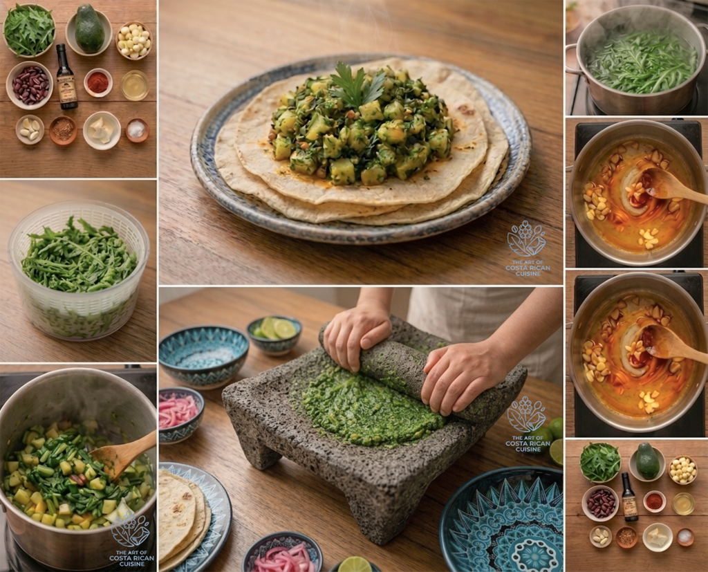 Picadillo de Chicasquil (Costa Rican Wild Greens Hash for Tortillas)